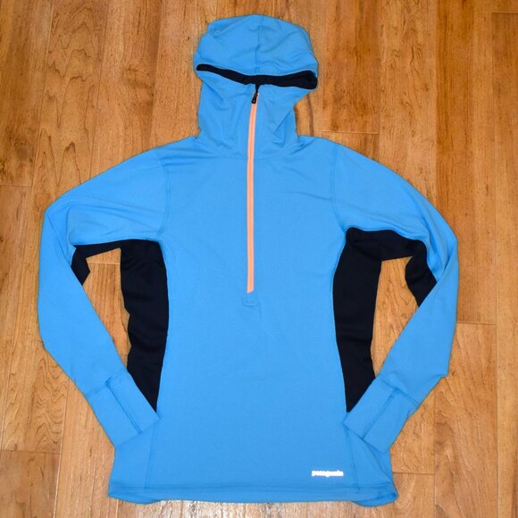 Patagonia Tops - Patagonia Women's Lightweight 1/2 Zip Hooded Pullover Sz M